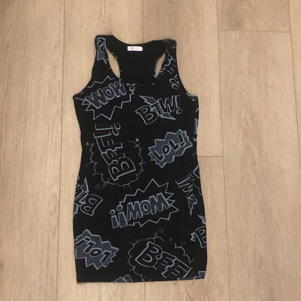 ARDENE | Racerback Onomatopoeia Graphic Tank